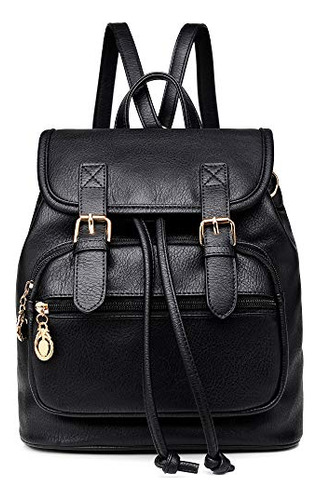 Mujer Mini Mochila Bolso Pequeño Lindo Retro Piel Fv6q5