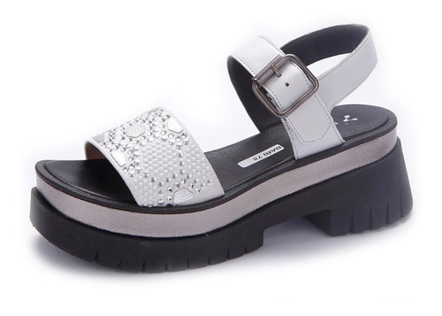 Sandalias Plataforma Tachas Moda Dama Verano Savage Bari 78