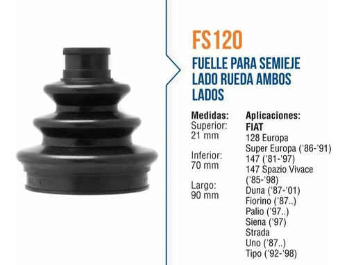 Kit Fuelle Fiat Palio Siena Uno Lado Rueda Ks120