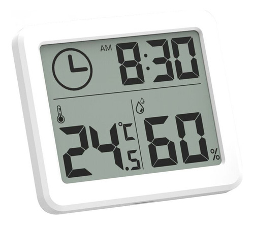 Reloj De Pared Digital Con Temperatura, Tiempo Y Humedad