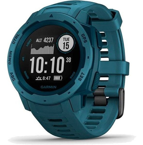 Monitor Cardíaco De Pulso Com Gps Garmin Instinct Azul