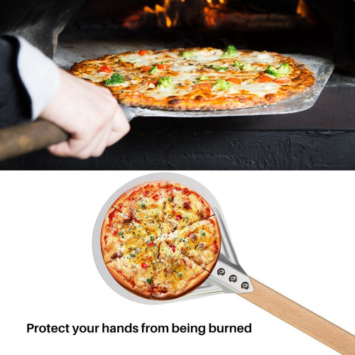Pala De Pizza Giratoria Perforada De 7 Pulgadas