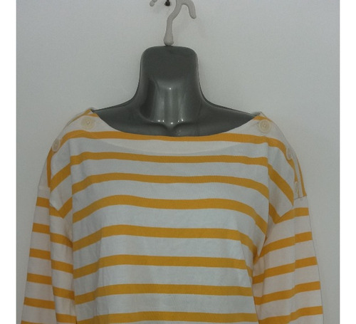 Blusa De Mujer Talla M Amarilla Muy Amplia Manga 3/4