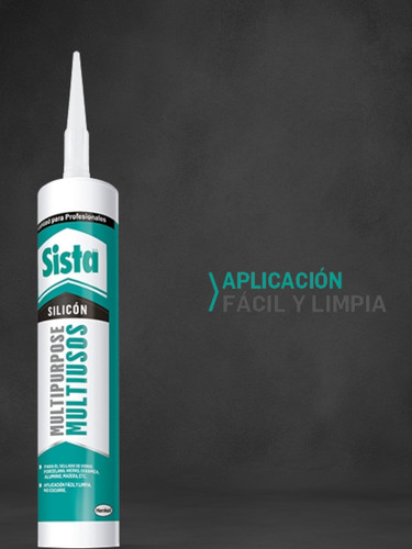 Silicón Multiusos Transparente Sista 280ml