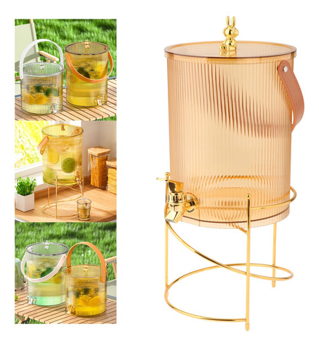 Elegante Dispensador De Bebidas 19cmx39cm 5l Té Y Soporte