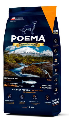 Poema Cachorro Razas Peq/med - Salmon 12kg