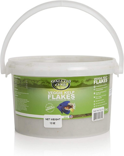 Veggie Kelp Flakes 336gr Comida Hojuelas Peces Herbívoros