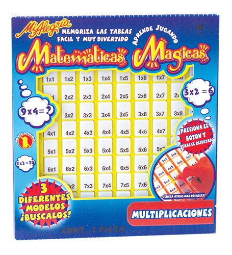 Imagen 1 de 3 de Tableta De Multiplicaciones Mágicas - Mi Alegría