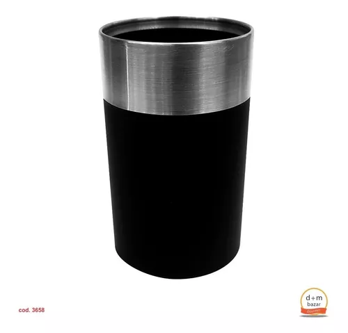 ▷ VASO CEPILLO DE DIENTES BAÑO ACRILICO NEGRO R/12 C/48 ECAM