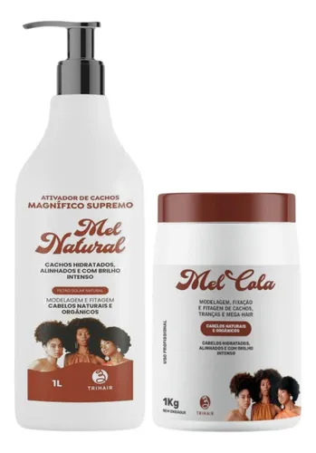 Mel Cola Cachos Naturais 1kg + Ativador Mel Natural 1kg