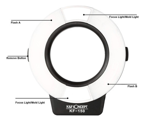 Flash Macro K&f Concept Kf-150 Para Nikon Kf22.008