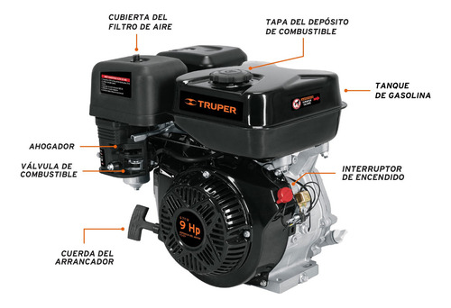 Truper MOG-90 9 hp Manual Horizontal 40 cm
