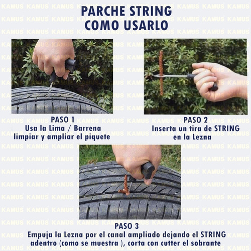 Imagen 4 de 7 de 5 Cajas De 50 Tiras Parche String Para Reparación D Llantas