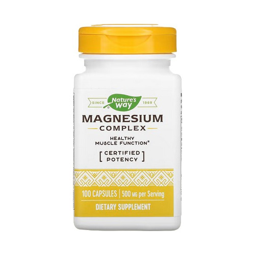 Complejo De Magnesio 100 Caps 500 Mg Por Capsula