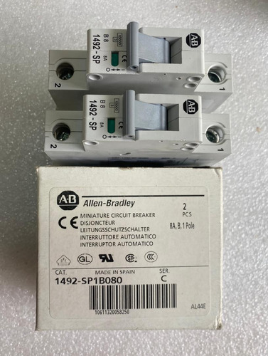Interruptor Automatico Allen-bradley 8a, B, 1 Polos