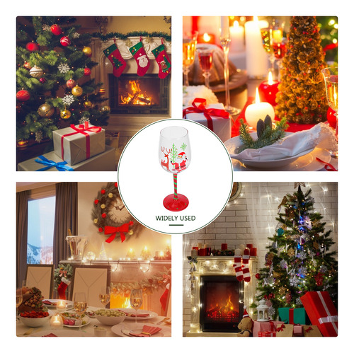 Copas De Navidad, Decoración De Otoño, Vasos De Vidrio Navid