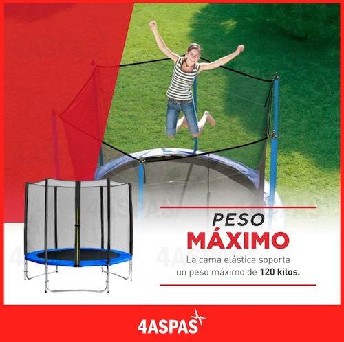 Imagen 5 de 10 de Cama Elastica Precio Oferta 3 Metros Niños Adulto Grande