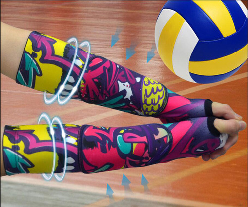 Juego De 2 Pares De Manguitos De Voleibol Y Muñequeras