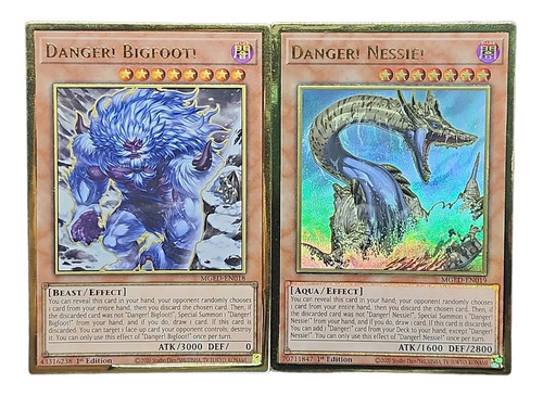 Danger! Nessie! Bigfoot Art Alterno Yugioh! Inglés Par