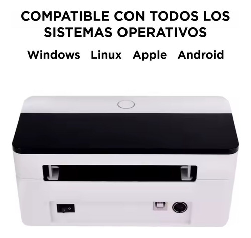 Impresora De Etiquetas Adhesivas Con Soporte Color Blanco