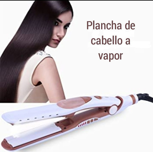 Imagen 2 de 6 de Plancha Alisadora De Cabello A Vapor !gratis Mini Plancha!