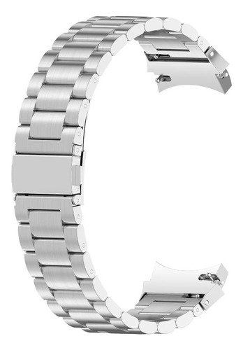 Pulseira Aço Inox Compatível Galaxy Watch 4 Watch 5 Watch 6 Cor Prata