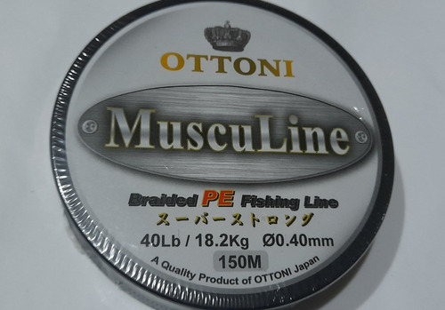 Multifilamento Ottoni Musculine X 150mts Braided Pe 0.40 Mm