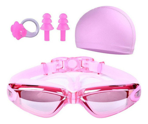 Kit De Gafas De Natación Antivaho Con Gorra Y Más