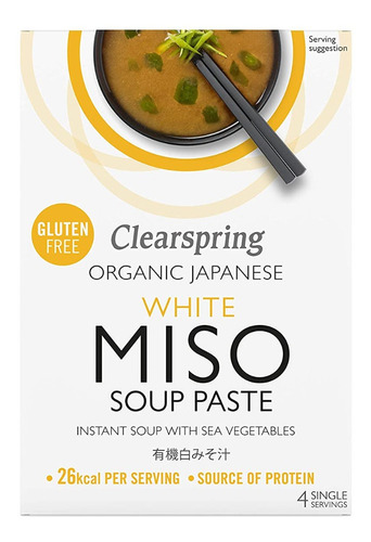 Pasta Miso Blanca Instantánea Clearspring Japonesa Orgánica