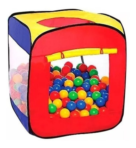 Pelotero Infantil Cubo Unisex Autoarmable 75 Pelotas