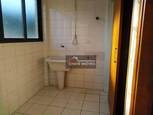 Imagem 19 de 30 de Apartamento Com 3 Dormitórios 1 Suíte, 2 Vagas, À Venda, 113 M² Por R$ 530.000 - Marapé - Santos/sp - Ap3039