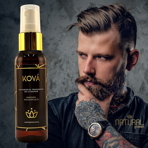 Imagen 6 de 9 de Minoxidil 5% Tratamiento Para Cabello Y Barba 60ml