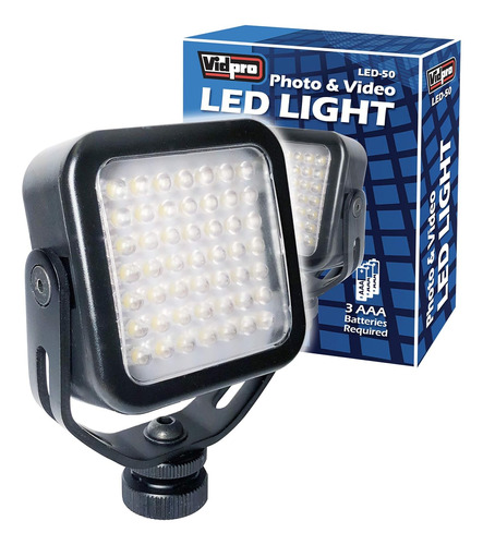 Luz Led Led Para Foto Y Video Led-50 Con Atenuador Y Montaje