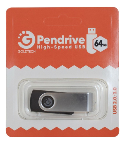 Pendrive 64 Gb Negro Usb 3.0 Y 2.0 Compras Click