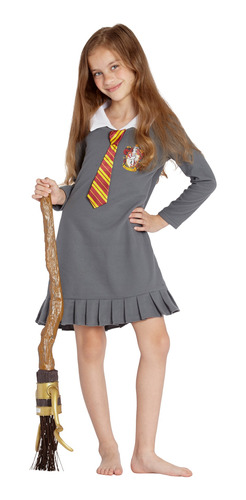 Disfraz-pijama Talla Medium 7-8 Para Niña De Gryffindor