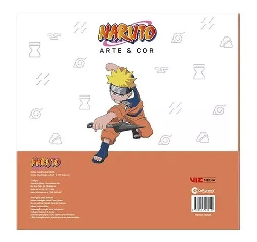 Livro de Colorir Infantil Naruto 50 Desenhos - No Magalu