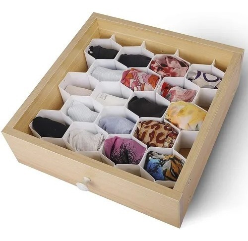 Imagen 3 de 6 de Organizador Cajon Ropero Ropa Interior Medias Cajonera