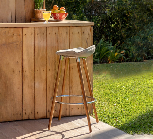 Imagen 4 de 5 de Banqueta Milo Wood Diseño Premium Tapizado Rossi