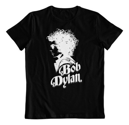 Polera Algodon Estampada Dtf Bob Dylan Icono Musica Popular