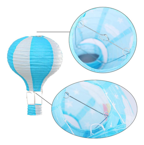 Fambee De 12 Pulgadas Colgantes Linternas De Papel Con Globo