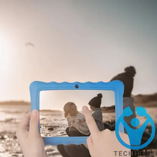 Tablet 7 Pulg Para Niños Con Funda Silicona Sistema Android Azul