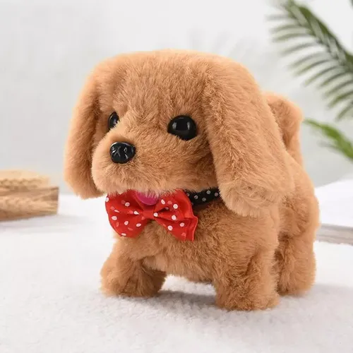 Común (uso) ` Cachorro De Peluche Que Camina, Ladra, Salta