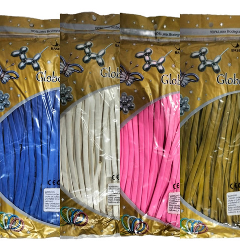 20 Bolsas 100p Globo Salchicha Zeppelin #270 Colores