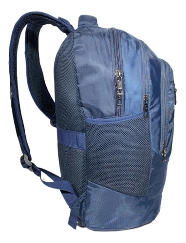 Mochila Notebook Portanotebook Hombre Mujer Oficina Viaje Color Negro Diseño De La Tela Liso