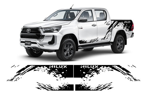 Calca Calcomanía Sticker Splash Mancha Toyota Hilux