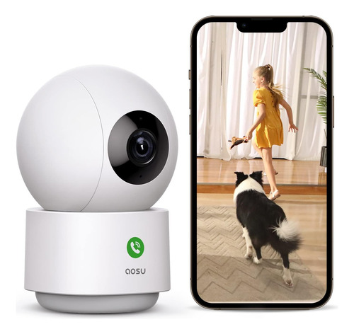 Cámara De Seguridad 2k Para Interiores, Cámara Para Masco...