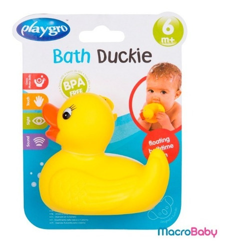 Imagen 4 de 5 de Juguete Patito De Goma Para Baño Playgro By Maternelle
