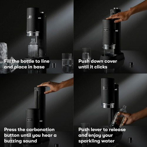 Aarke Carbonator Pro, Máquina De Agua Con Gas Negra