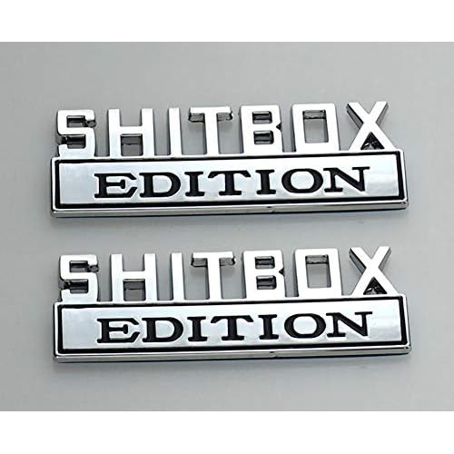 Juego De Pares Shitbox Edition Emblema 3d Fender Badge ...