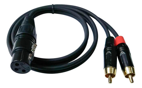 Cable De Audio Rca Macho A Hembra Xlr Canon 1 Metros